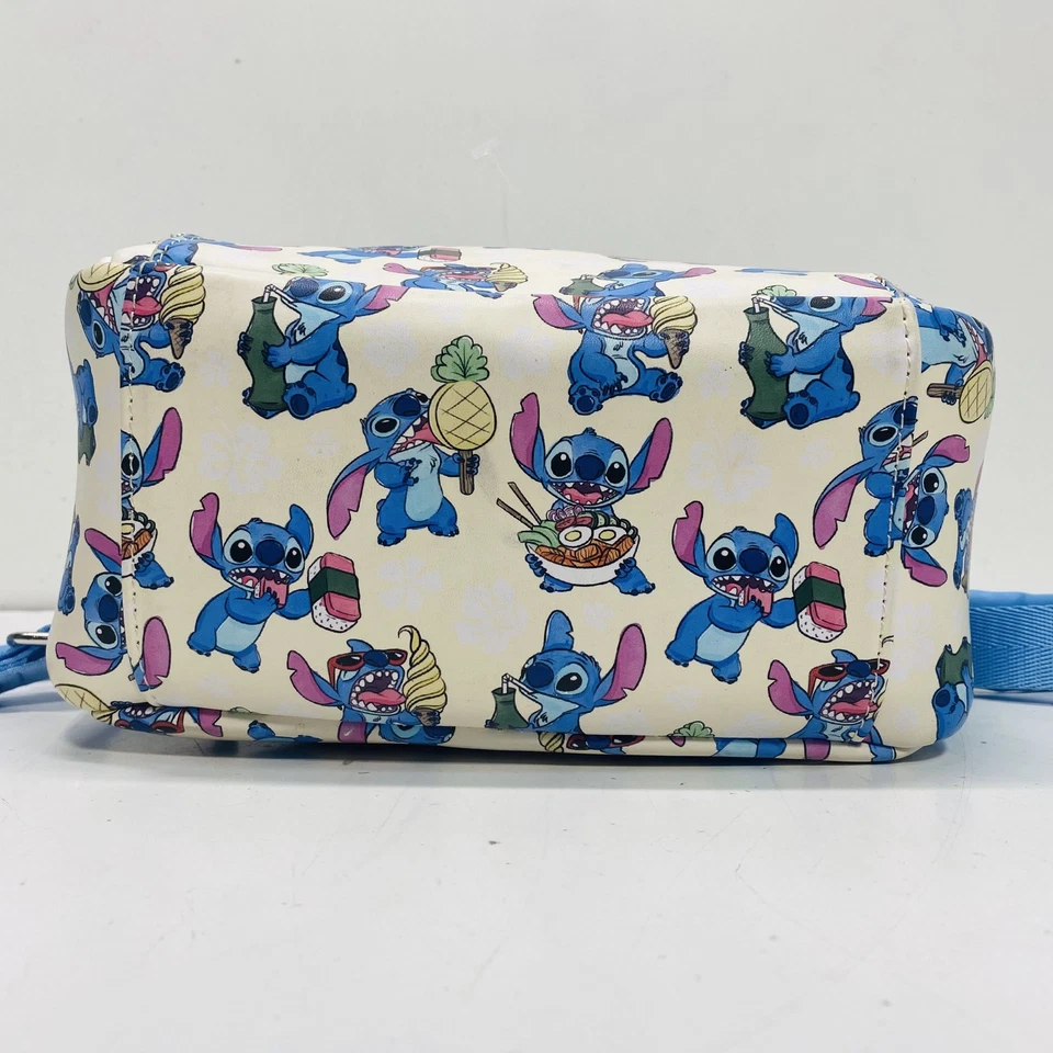 Loungefly Women Blue Stitch Pattern Mini Backpack - Image 3 of 4