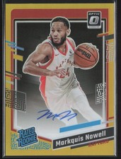 2023-24 Donruss Optic #264 Markquis Nowell Gold Auto #/10 Rated Rookie