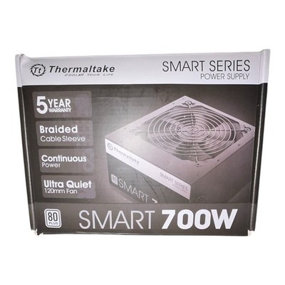Thermaltake - SMART 700W ATX 80 Plus Power Supply - Black