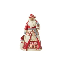 Jim Shore Nordic Noel Santa with Bag Figurine 6015482 New 2024