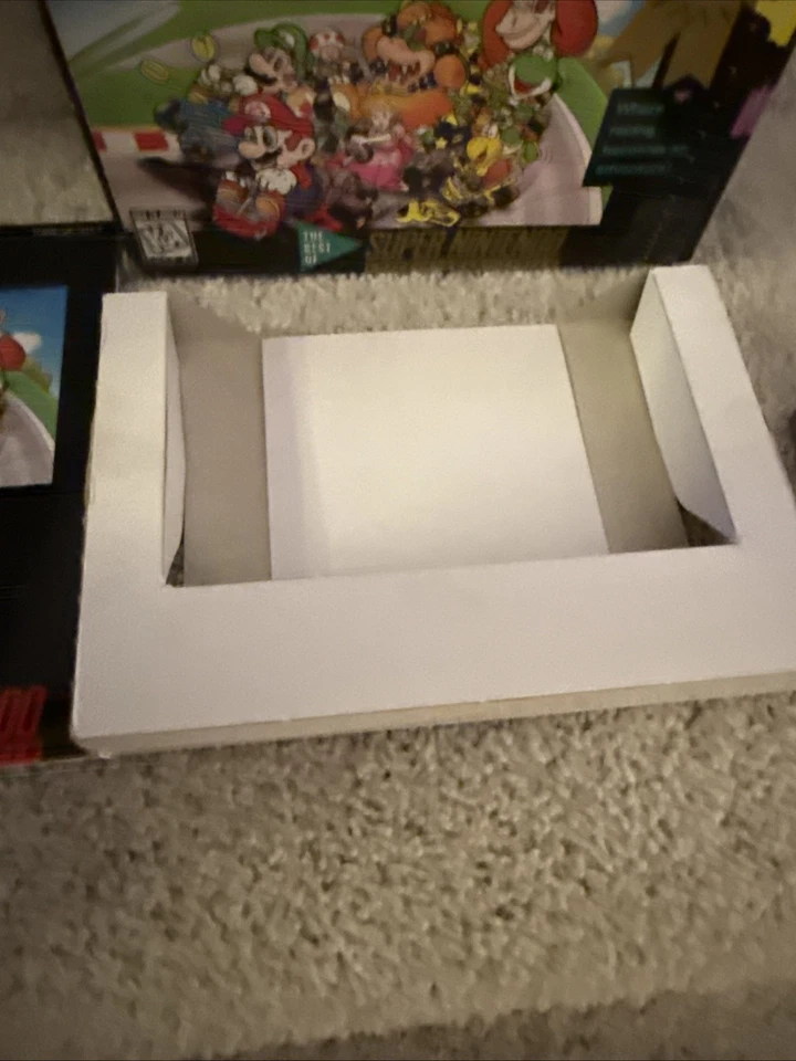 超级马里奥卡丁车(任天堂 SNES,1992 年)全新带盒游戏盒和手册 - 已测试 — 第 4/4 张图片