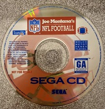 Joe Montana's NFL Football (Sega CD, 1993) Disc Only