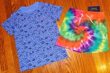 POLO RALPH LAUREN AUTHENTIC BOYS ORIGINAL BRAND NEW 2Pc SHORTS SET Size 4, NWT