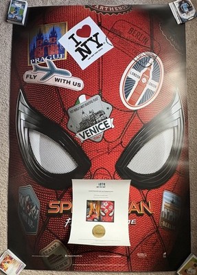 Tom Holland Signed Autograph Spider-Man: Far From Home FS 27x40 Movie Poster COA