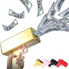 Money Gun Shooter Make it Rain Cash Gun Game Toy Party Gift For Adult Kids