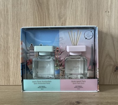 (259,90 /L) Ipuro Room Fragrance Raumduft Paris & Amsterdam Set 2x50ml