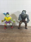 Vintage 1988 Playmates Rocksteady Teenage Mutant Ninja Turtles Figure + Mondo 90