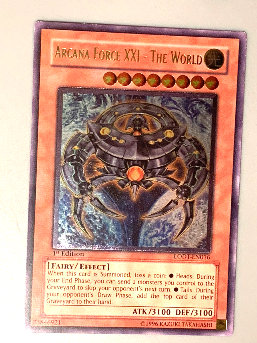 yugioh ARCANA FORCE XXI - THE WORLD LODT-EN016 Ultimate Rare 1st