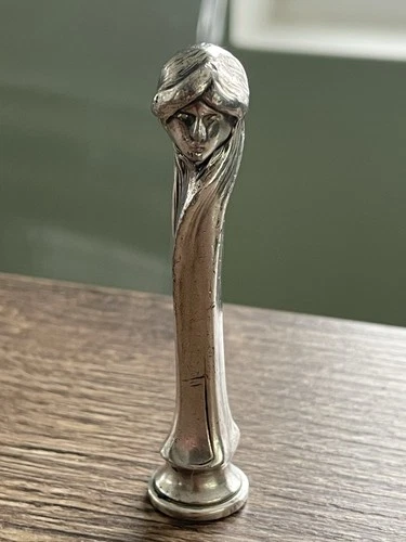 old art nouveau silver metal seal WMF