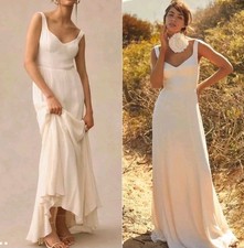 REFORMATION NWT Sz US0 LECCE Ivory Maxi Bride Gown Wedding Dress NEW_ Bridemaid