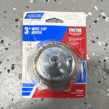 Norton 3in Steel Wire Cup Brush Coarse for Drill Grinding/Sanding 50589-038