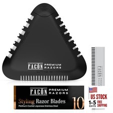 Facón Razor Comb for Hair Cutting - Professional Hair Cutting The Ninja (Black)