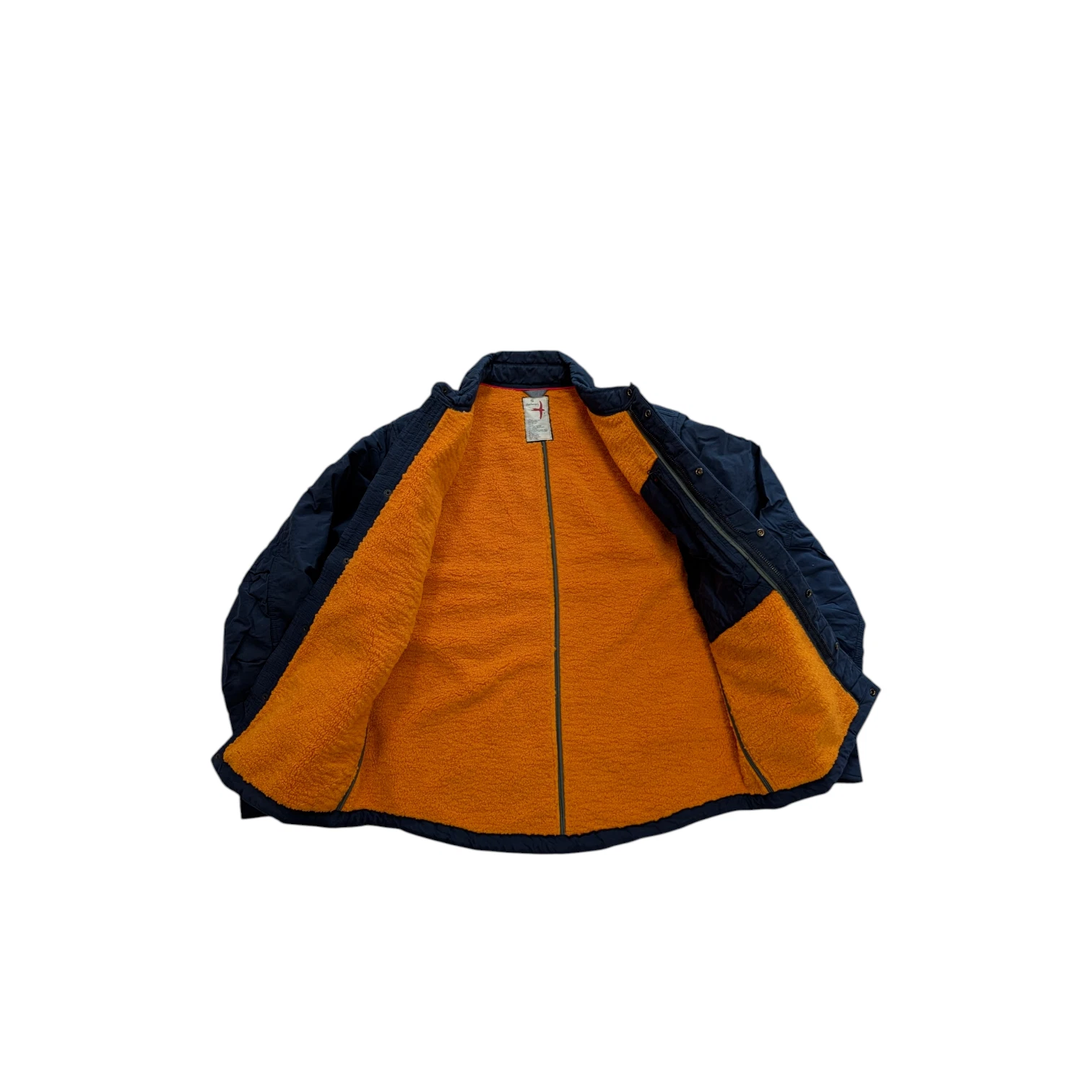 Relwen Fly Waxed CPO Jacket Navy Blue Men Small Sherpa-Lined HUCKBERRY NWOT image 3
