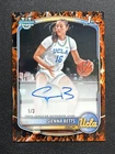 2025-26 Topps Bowman Chrome 1st Auto 1/3 Fire Refractor On Card Sienna Betts