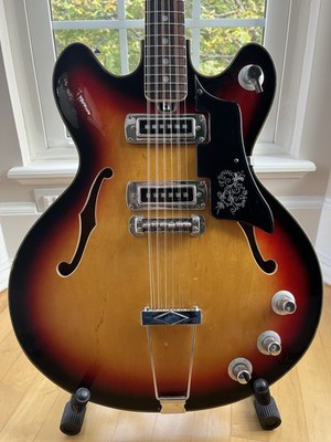 Teisco 335 style 12-String Semi-hollow Electric Guitar - 1960's