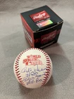 Andre Rison Signed 1984 World Series Baseball Beckett COA W/ inscriptions