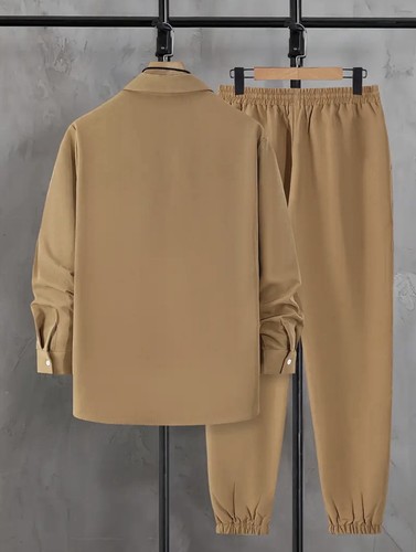 Men's Outfit 2 Piece Set Shirt & Pants Suit PLUS SIZE BIG 3XL - Picture 2 of 7