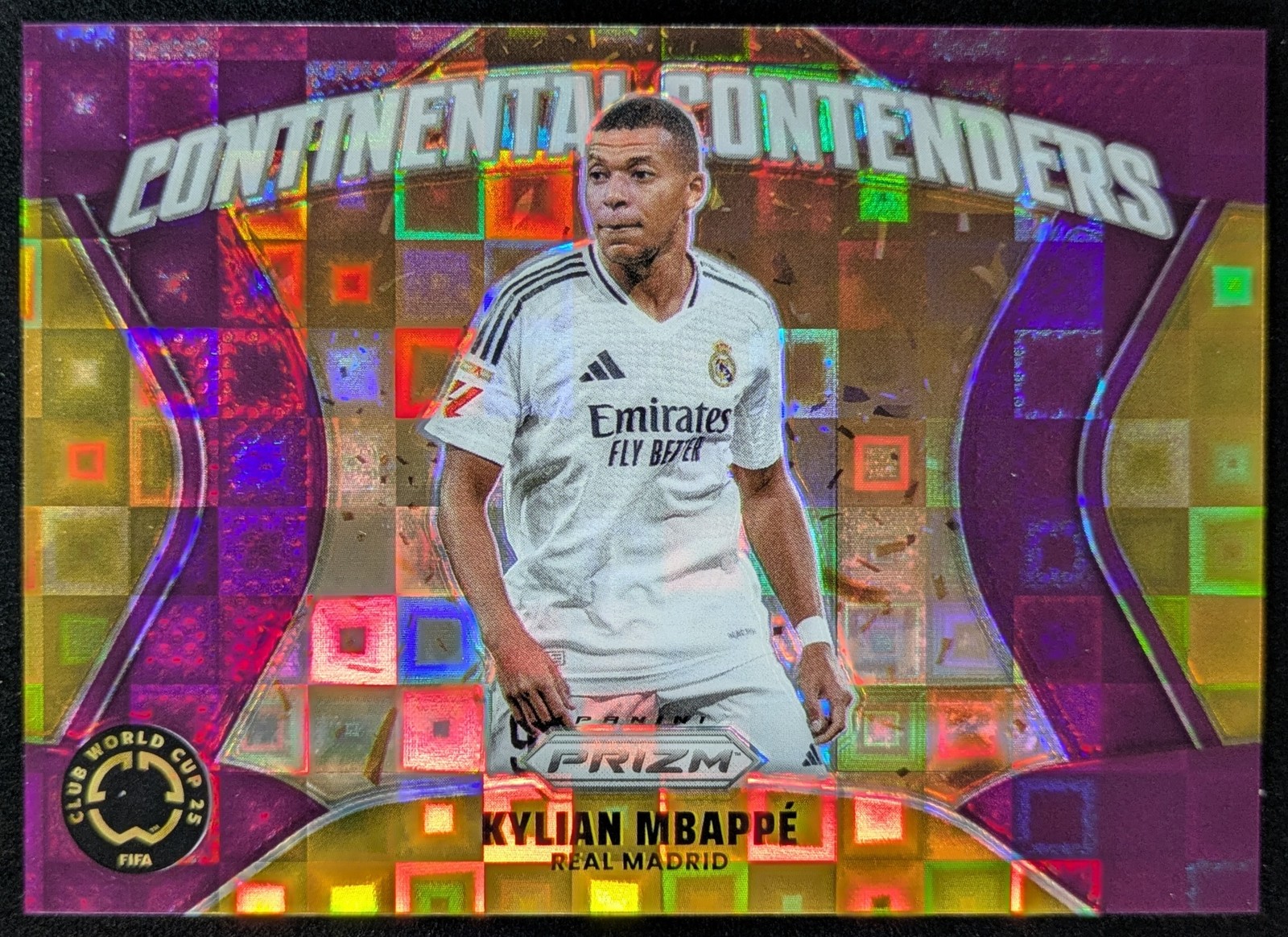2025 Panini Prizm FIFA Club W/C KYLIAN MBAPPE 13/49 Purple Pandora Prizm SP #24
