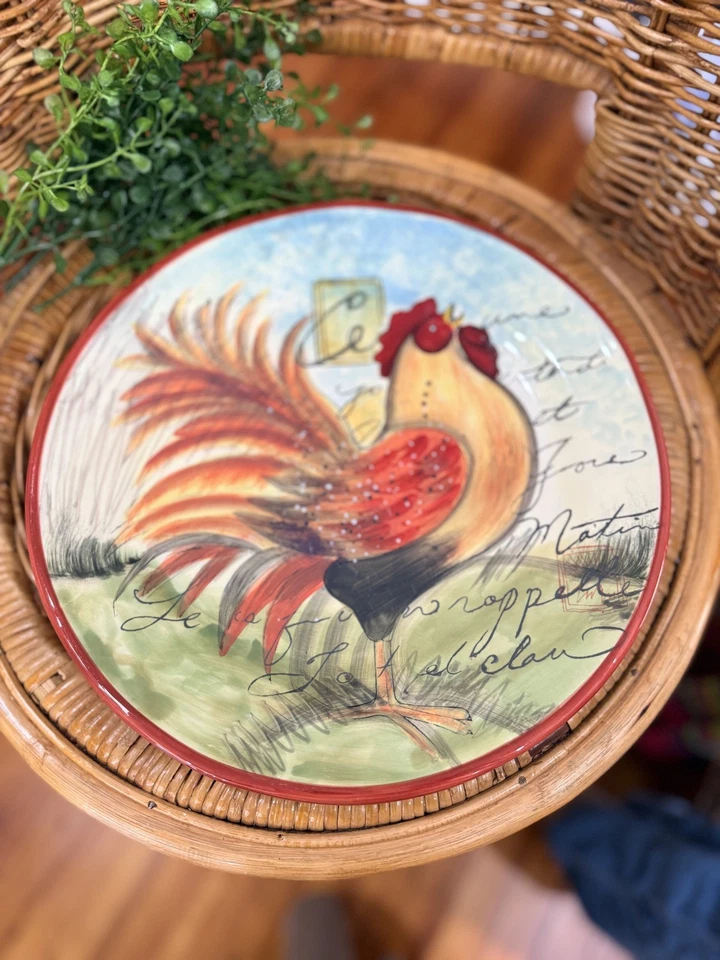 "5 platos de cena Susan Winget International LE ROOSTER 11"" certificados"  Foto 3 de 4