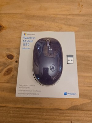 Microsoft Wireless Mobile 1850 Optical Wireless USB Mouse Purple Scroll Wheel