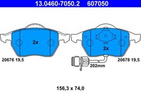 Bremsscheiben-BremsbeläGe-Kit ATE 13.0460-7050.2 VAG 4A0 698 151