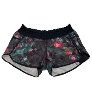 Lululemon Run Speed Short *4-way Stretch Curious Jungle Multi / Black Size 10
