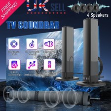Surround Sound Bar 4 Speaker System Home Theater Wireless Speaker TF/FM/USB/AUX