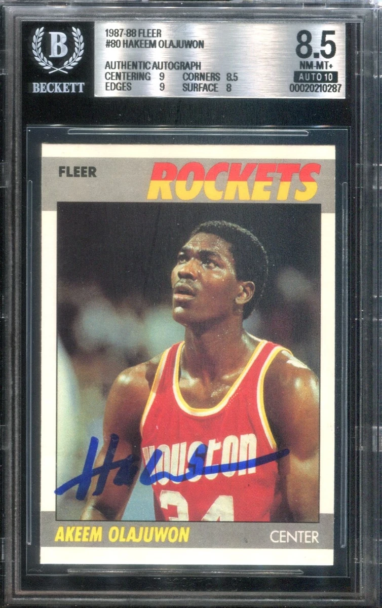 Hakeem Olajuwon Beckett Grading Services (BGS) Basketball Rookie