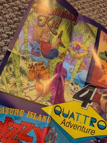 Poster Camerica Quattro Arcade + Adventure Nintendo NES Game Unlicensed Lot 2