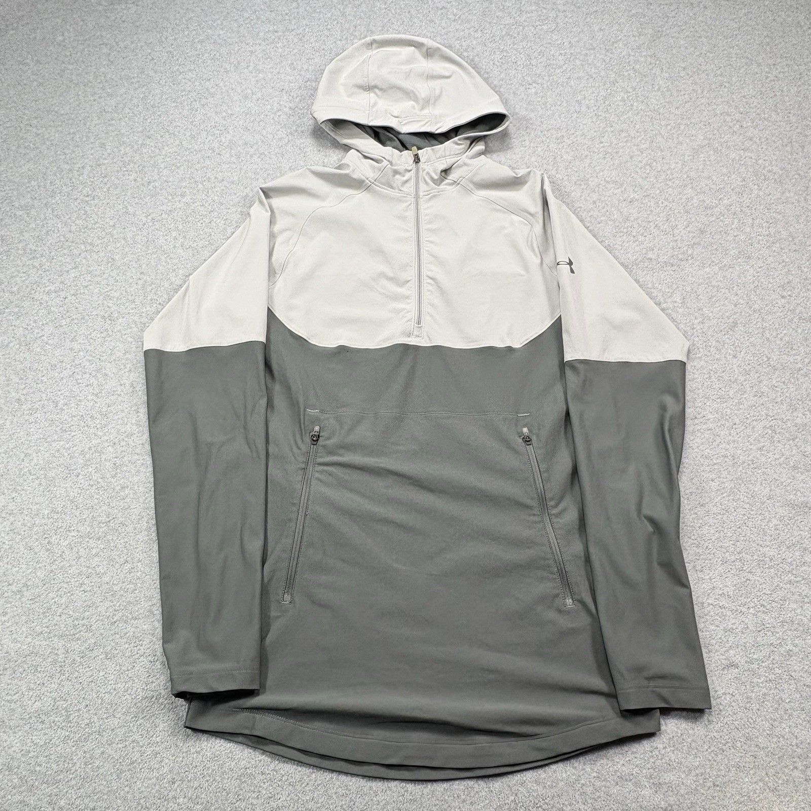 Under Armor Threadborne Jacket Men’s S Gray Half … - image 1