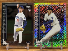 ROKI SASAKI X-Fractor Refractor Rookie LOT | 2025 Topps Chrome Update LA DODGERS