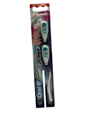 Oral-B Complete Battery Power Replacement Brush Heads New Cross Action Power
