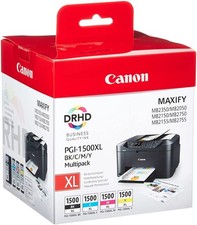 Canon PGI-1500XL Tintenpatrone Multipack - Schwarz, Cyan, Magenta, Gelb 4 Tinten