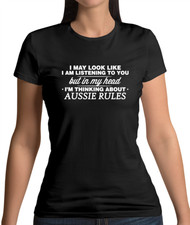 My Head I'n Aussie Rules Womens T-Shirt - Australian Football - Footy - Sport