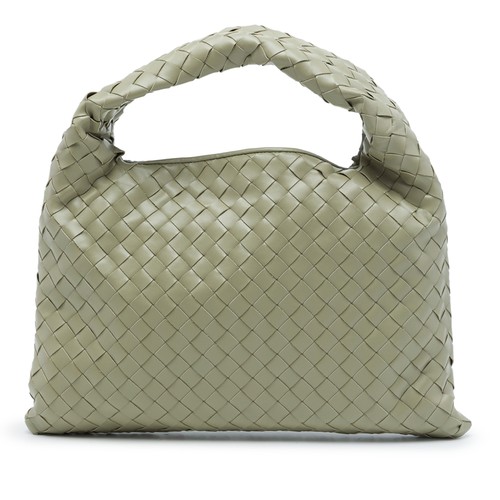 Bottega Veneta Small Nappa Intrecciato Hop Hobo Pre-Loved Bag Mint