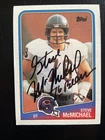 Steve McMichael Autographed 1988 Topps Football Card #78 Da Bears HOF