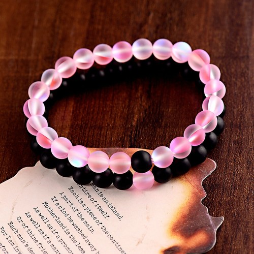 8mm Lava Chakra Natural Stone Agate Beads Couple Lover Relationship Bracelets - Picture 114 of 123