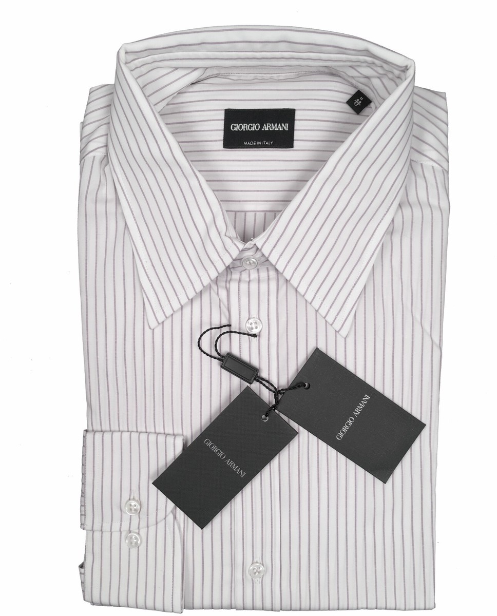 NEW $595 Giorgio Armani Black Label Dress Shirt! e 43 U US
