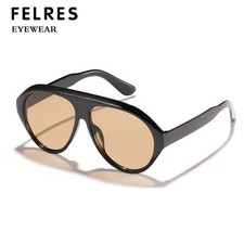 Women Classic Oval Pilot Sunglasses Retro Outdoor Shade Glasses UV Protection