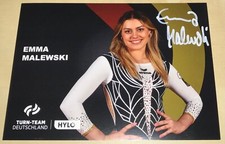 Emma Malewski Original signierte Autogrammkarte DTB Turnen Autogramm Olympia #12