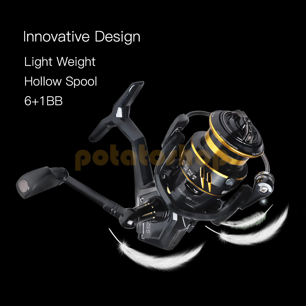 Spinning Fishing Reel 6+1 BB Shallow Spool Freshwater Crappie Perch Bass | eBay Spinning Fishing Reel 6+1 BB Shallow Spool Freshwater Crappie Perch Bass | eBay