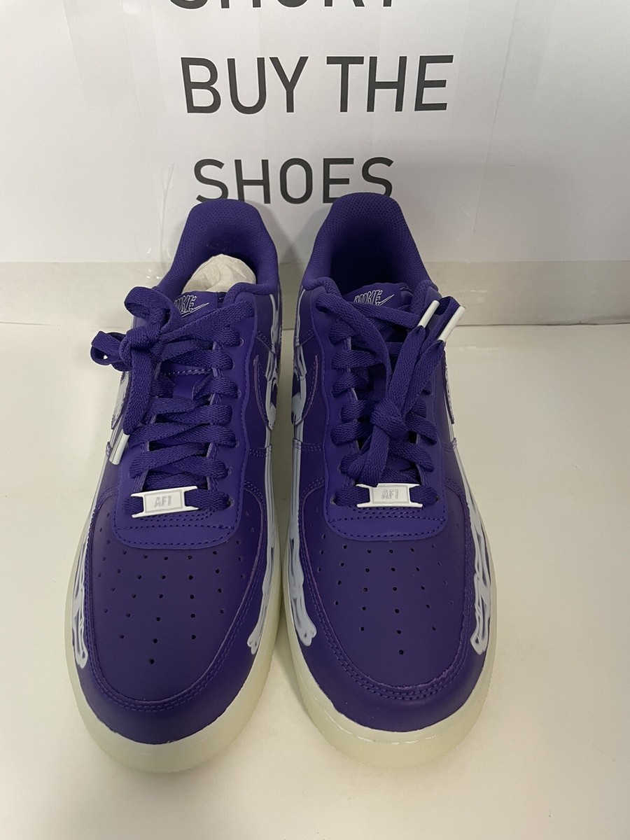 Size 10 - Nike Air Force 1 Low Purple Skeleton for sale
