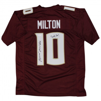 McKenzie Milton Signed Florida State Seminole Jersey Insc 