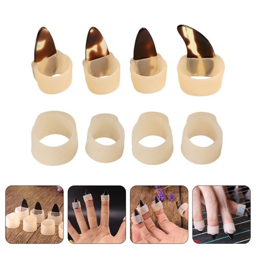Guzheng Nagelset Kind Einstellbare Fingerpicks Guzheng-Fingerpick - Imagen 17 de 19