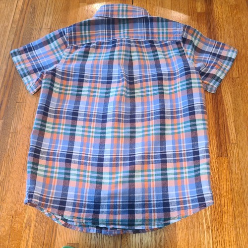 Janie & Jack Boys Multi Blue+ Plaid Shirt NWOT Sz6 with Green Gap Shorts PO XS - Picture 11 of 14