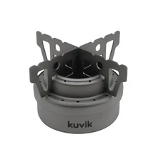 Kuvik Titanium Alcohol Stove - Ultralight and Compact Stove for Backpacking, Cam