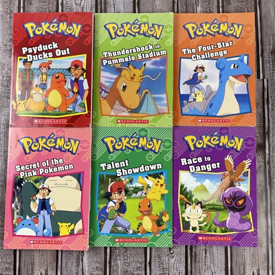 Pokemon 8 Chapter Book Lot Scholastic Paperback Children's Books Lot