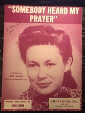 1954 Hollywood California Fiesta Press Sheet Music LOIS IRWIN