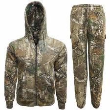 Mens Jungle Fishing/Hunting Combat Camouflage Camo Suit-Zip Hoody Trousers S-5XL