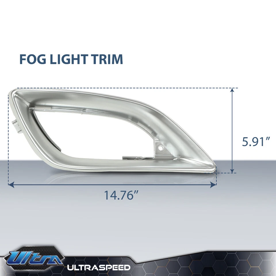 Juego de 2 embellecedores antiniebla aptos para 06-07 Mercedes-benz R500 lado izquierdo y derecho Foto 3 de 4
